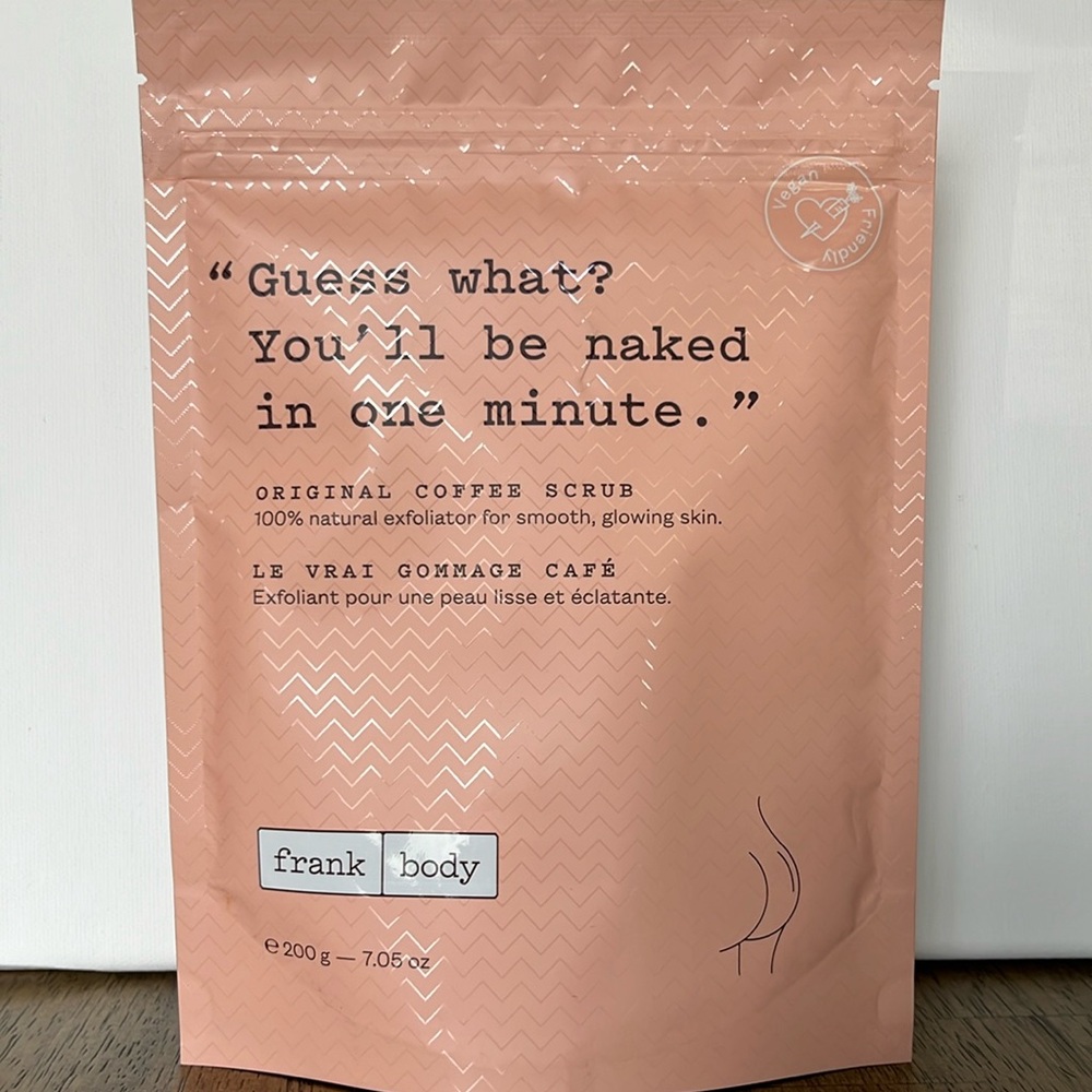 frank body. Original coffee scrub. New in package